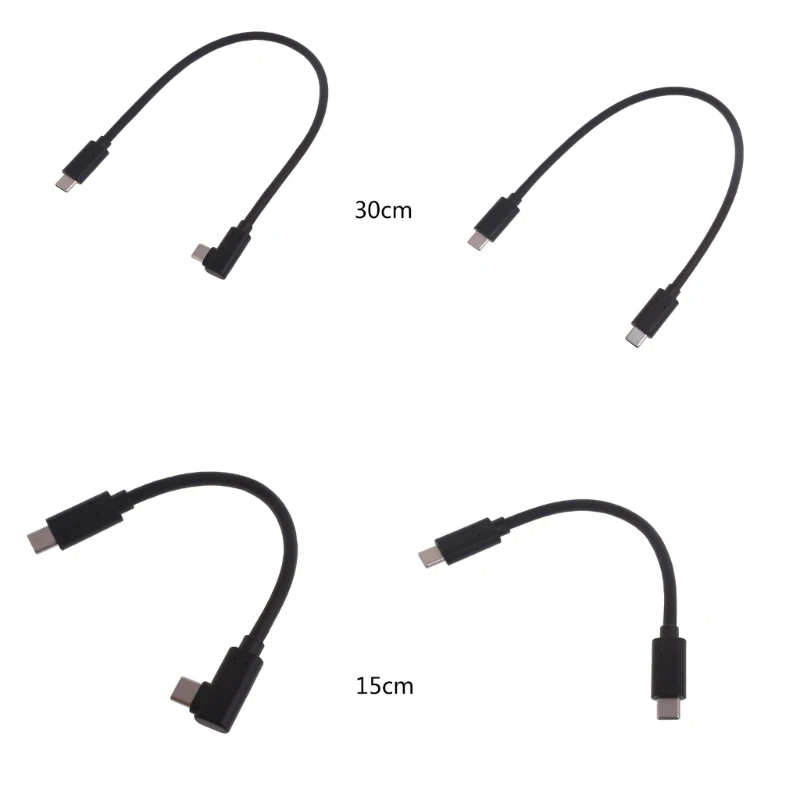 Kabel USBC ke USBC 1 Pak Kabel Pengisian Cepat USB C ke USB C 100W untuk