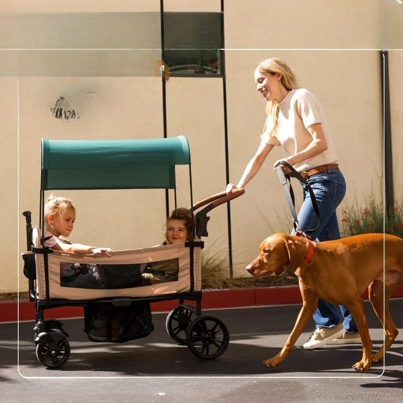 Function Outdoor Camp Car Twin Twins Baby Walker Camper Awning Children