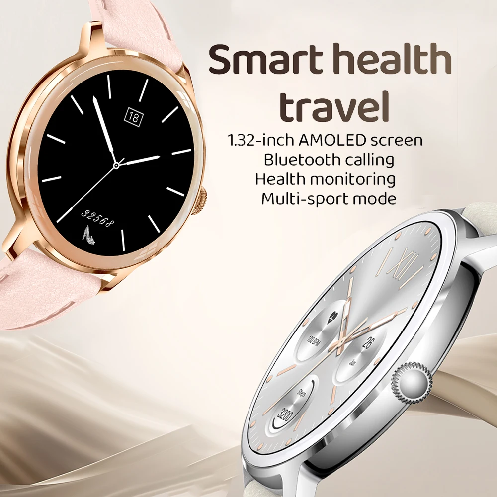 Bluetooth Call Smart Watch Women Ultra Thin 1.32