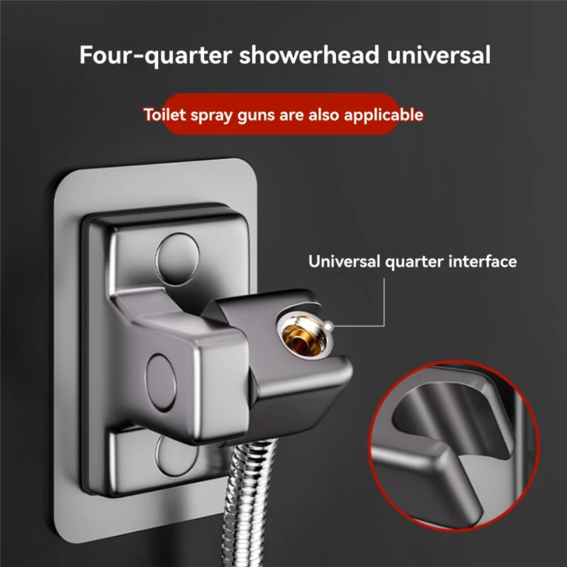 ABKS-soporte Universal para cabezal de ducha de mano, sin taladro, soporte para cabezal de ducha para cabezales de ducha de baño y cabezales de ducha
