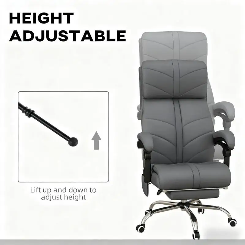 최고의 편안함과 지지력을 위한 발받침이 있는 하이백 리클라이너 의자 가정 및 사무실 공간용