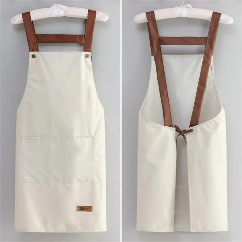 Cooking Apron Kitchen Cooking Simple 85x65cm Black/white/green/ /blue Kitchen Accessories Hand-wiping Apron Household Fashion