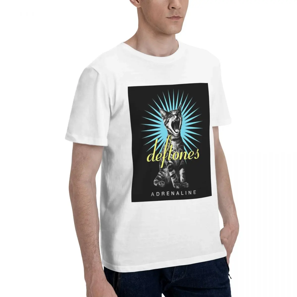 Deftones Metal Band White Pony Album T-Shirt for Men Cotton Plus Size T Shirts Men's Short Sleeve Crew Neck  Clothes Tops S-6XL