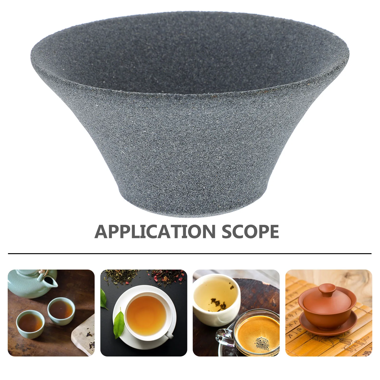 Non-Porous Ceramic Tea Filter Reusable Coffee Filter Dripper Japanese Stone Filter Dripper Ceramic Infuser Tea Strainer Funnel