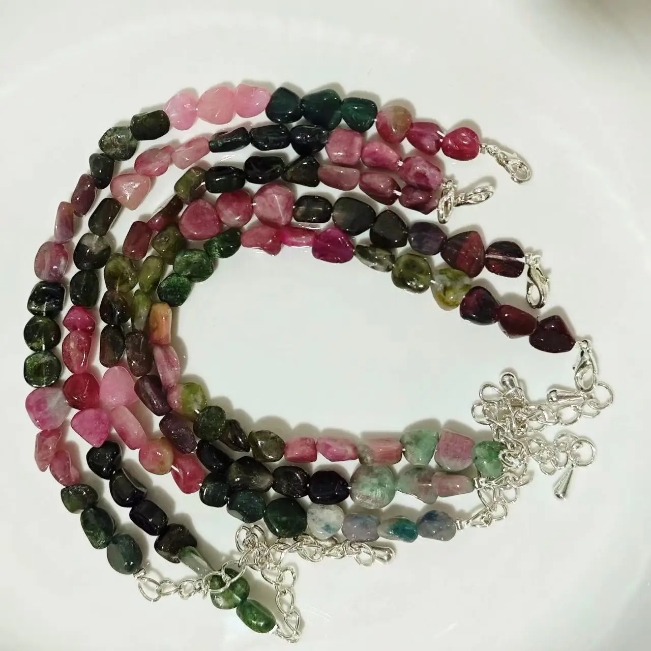 HEYYA STONE Natural Tourmaline Bracelet Energy Healing Fine Jewelry Stone Gemstone Classic Style Cure Yoga Relief