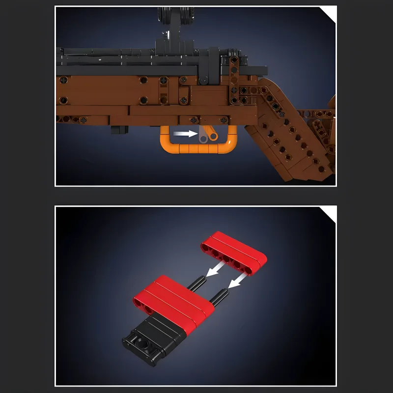 Vorm Koning 14002 Technische Geweerbouwstenen De Moc 98K Sluipschuttersgeweer Modelstenen Puzzel Montage Speelgoed Kerstcadeau Voor Kinderen