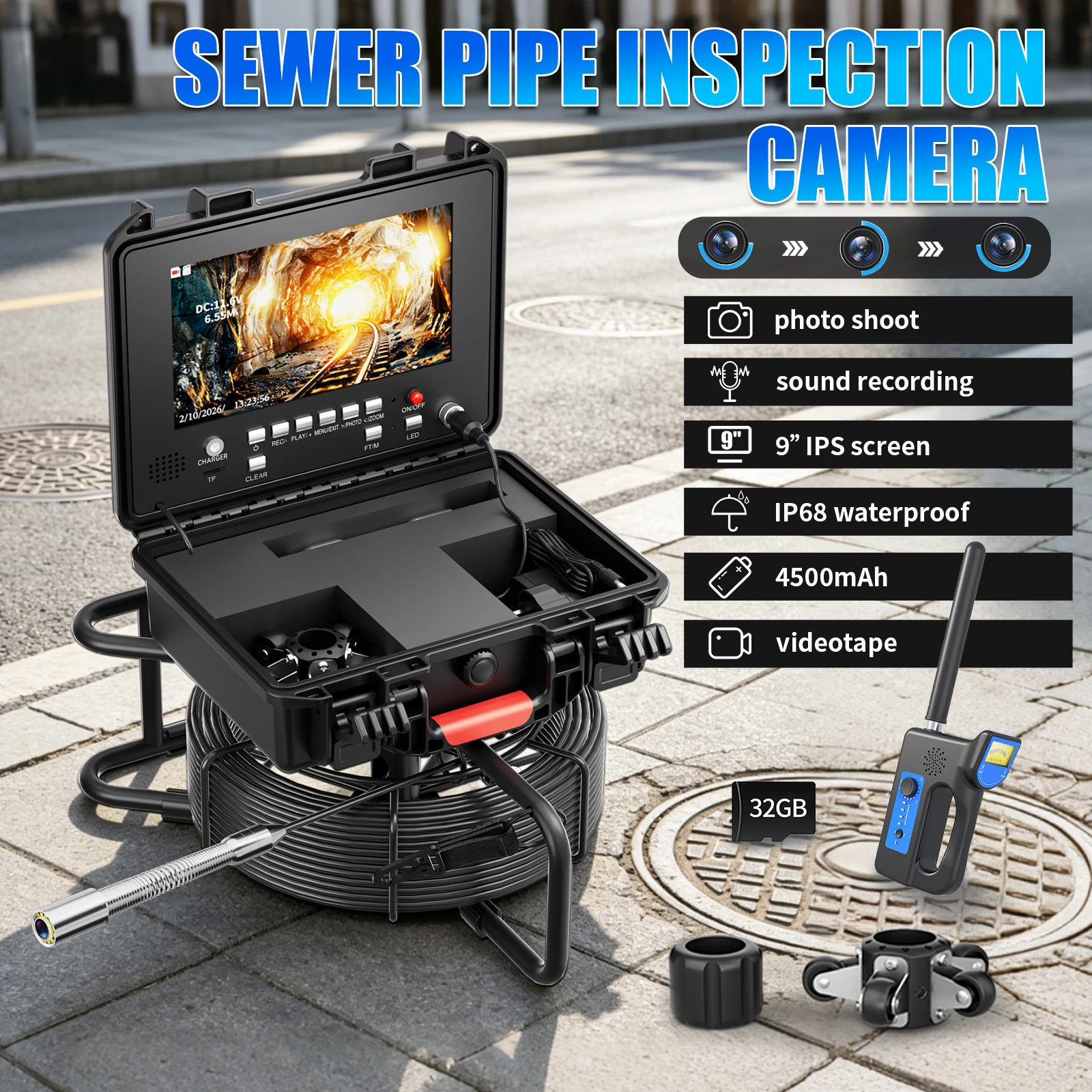 Sewer Pipe Inspection Camera 9