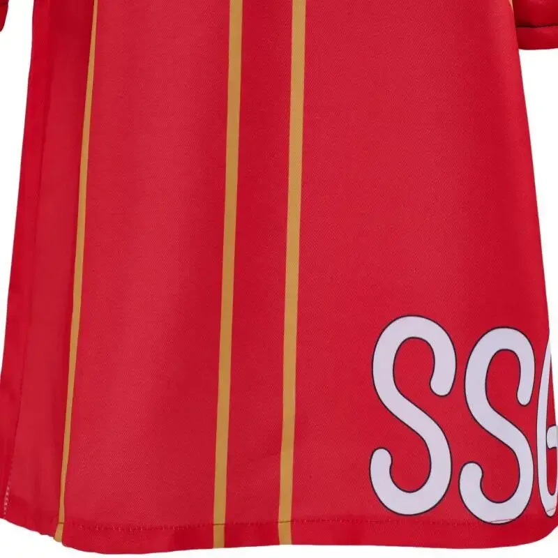 Egghead Island Costume for Kids Anime Monkey D Luffy Robe Cosplay Costume Halloween 163 Luffy Jacket Coat Hat Outfit