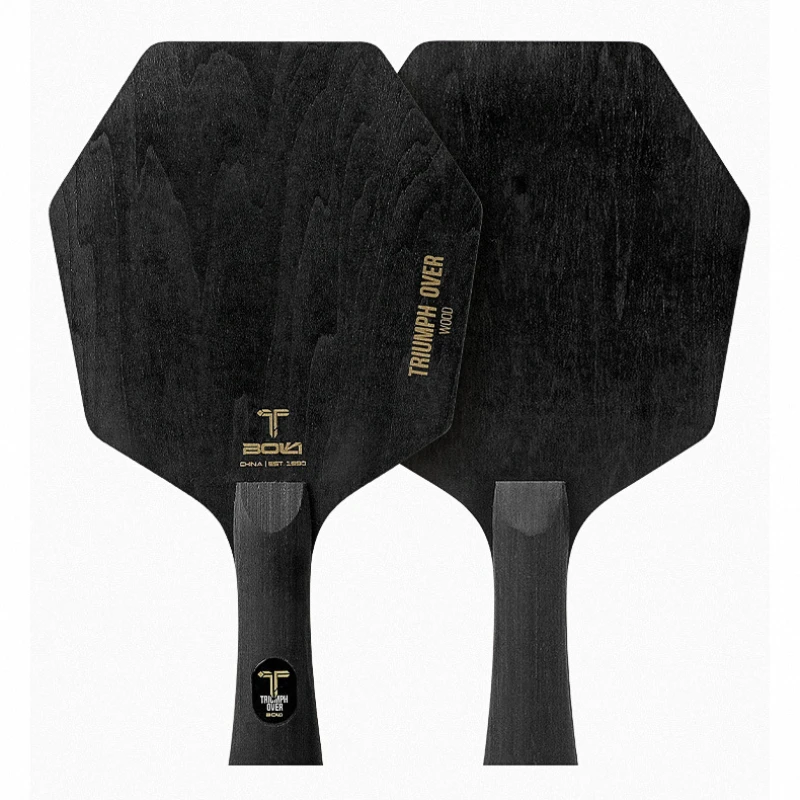 New Hexagonal Table Tennis Blade 5-Ply Pure Wood Ping Pong Paddle Basswood Pine Paulownia Core Table Rennis Racket Shakehand FL