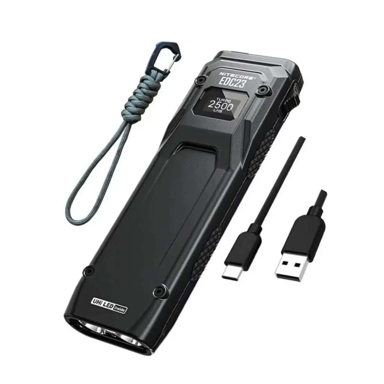 الترا سليم جيب التكتيكية EDC مصباح يدوي UHi LED 2500LM إصلاح Workinglight Porket ضوء شعلة الطوارئ للتخييم والتسلق