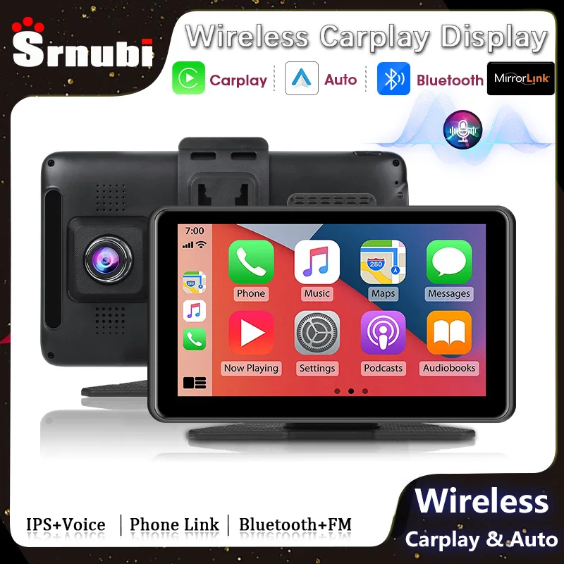 

Jansite Universal 7inch Car Radio Multimedia Video Player Wireless CarPlay Android Auto Audio Touch Screen For Nissan Toyota Car