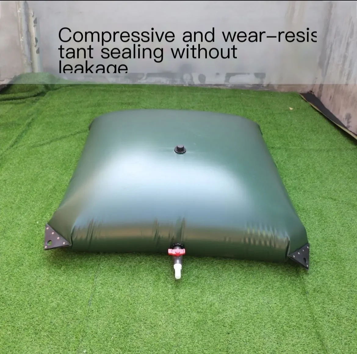 540L thick wear-resistant pillow type outdoor irrigation weighted soft water storage bag car folding soft water bag