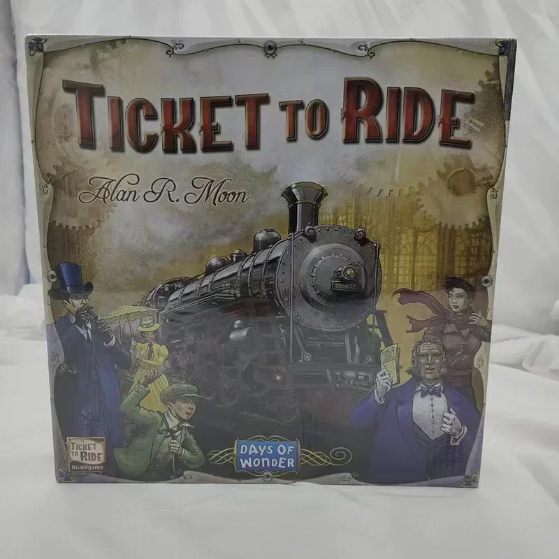 English U.S. version of the railroad train ticket trip all series Ticket To Ride Europe board game cards