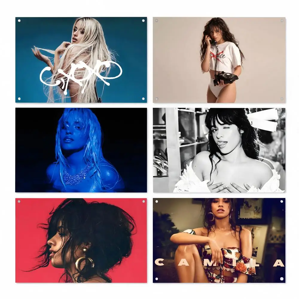 Singer Camila Cabello Flags Personalized Image Wall Hanging Decor for Garage, Bedroom, Living Room, Dorm