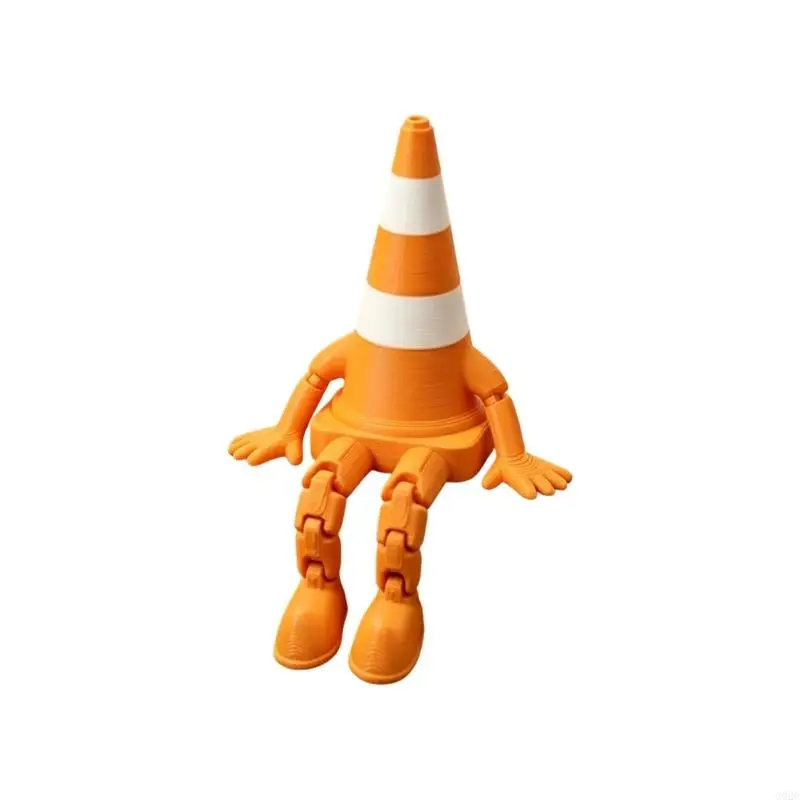 G92C Articulated Jointed 3D Printing Cone Figurine for Computer Area Display