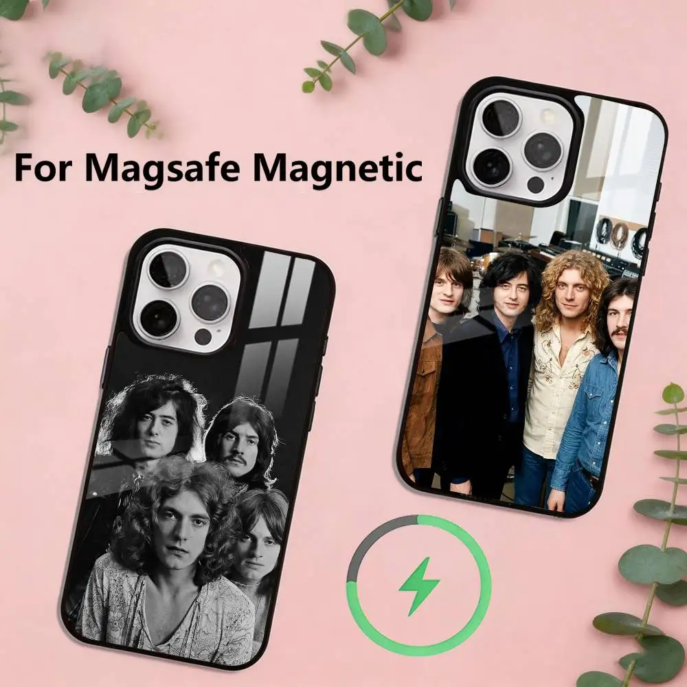 

Rock L-Led Z-Zeppelin Band Phone Case For iPhone17,16,15,14,13,12,11 Plus,Pro Magnetic For Magsafe Wireless Charging