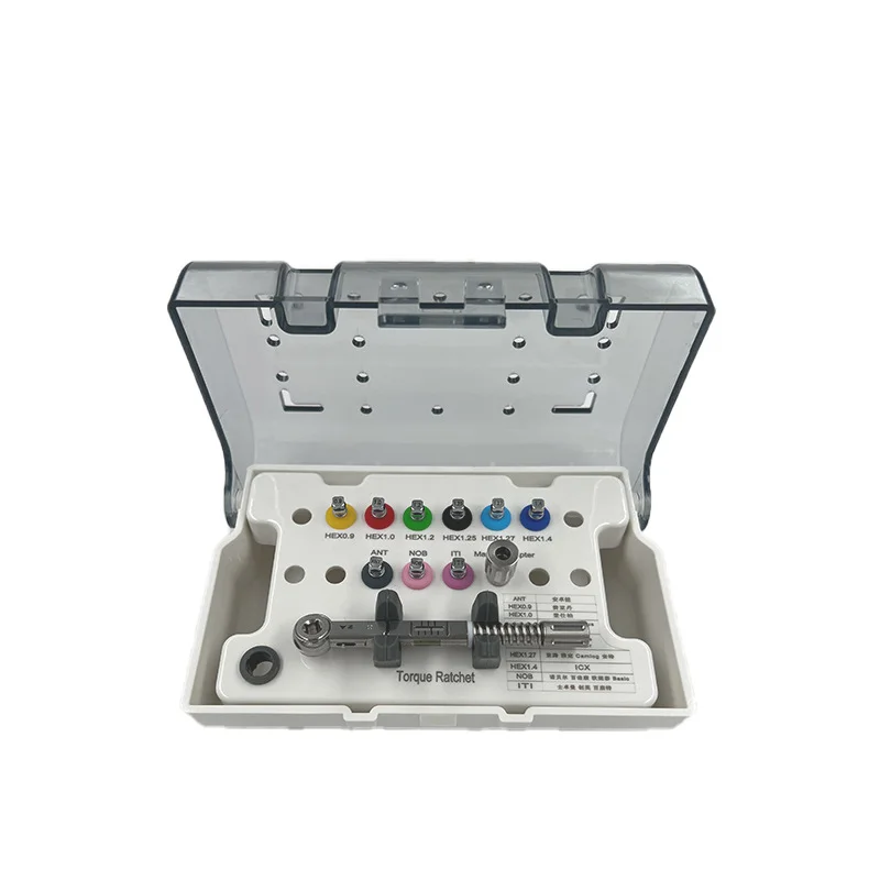 

Dental Implant Torque Wrench Universal Screwdriver Ratchet Stainless Steel Tool For Prosthetic Restoration Dentistry Implant Kit