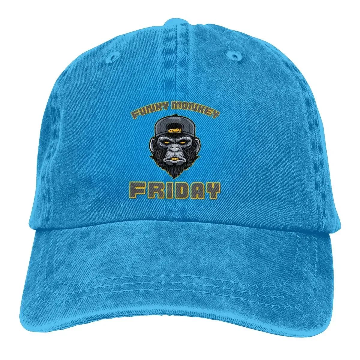 Funky Monkey Friday gorras de béisbol, gorra deportiva de verano, sombreros de sombra de Sol de animales para hombres y mujeres