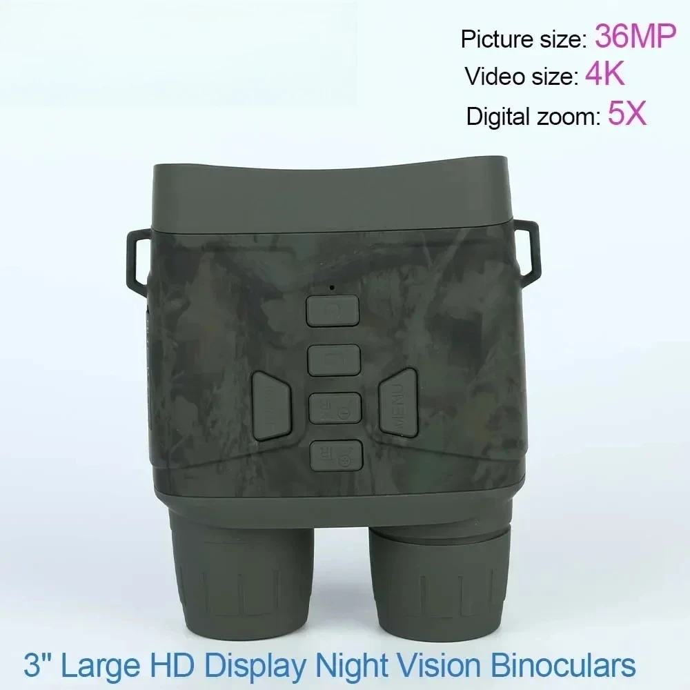 4K Night Vision Binoculars 3-inch Large Screen Binoculars Infrared Digital Night Vision Adult Equipment Recording Video NV4000