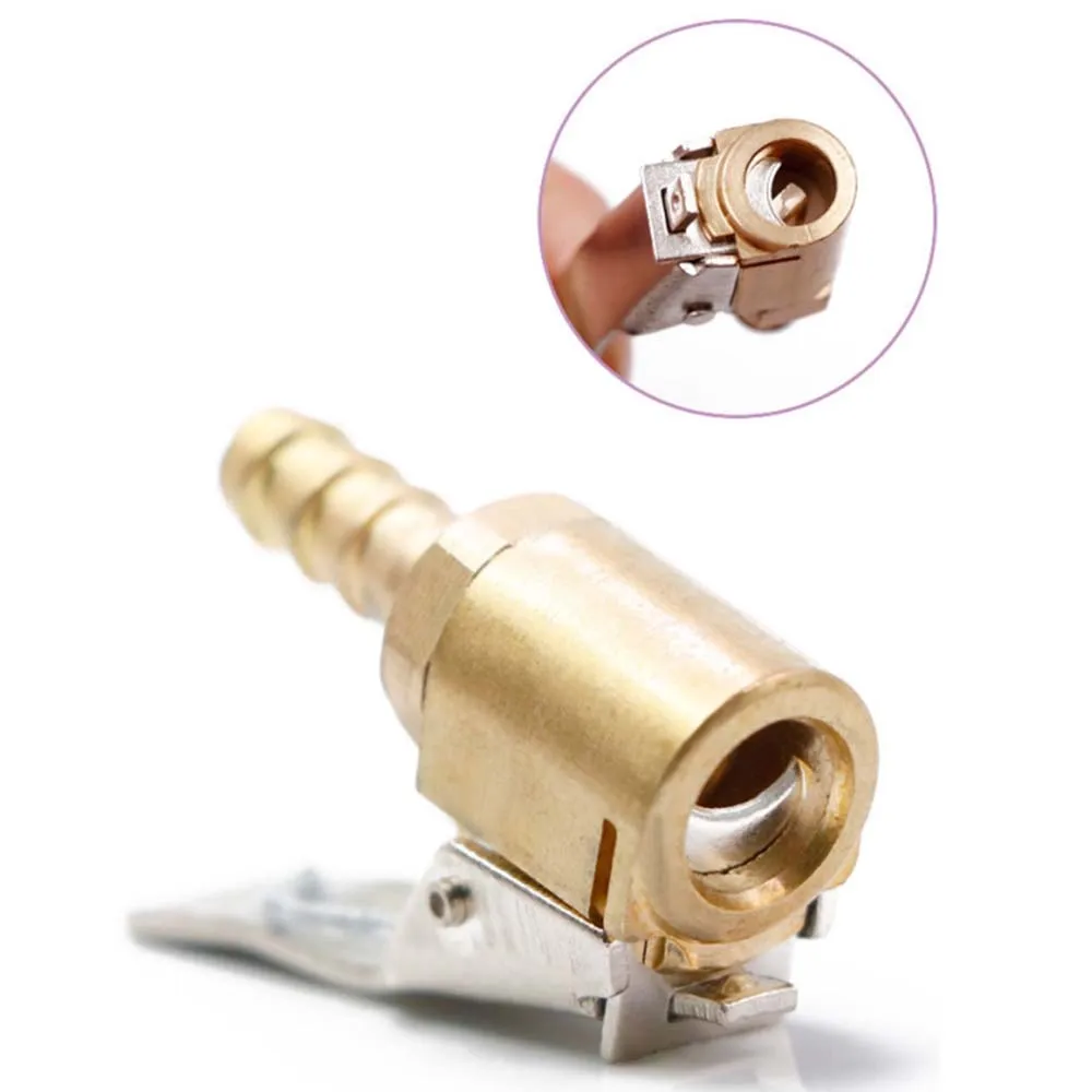 

Copper Connector Auto Parts Car Tire Inflatable Air Pump Nozzle Inflator Valve Inflatable Quick Clip Tire Chuck Tail Plug