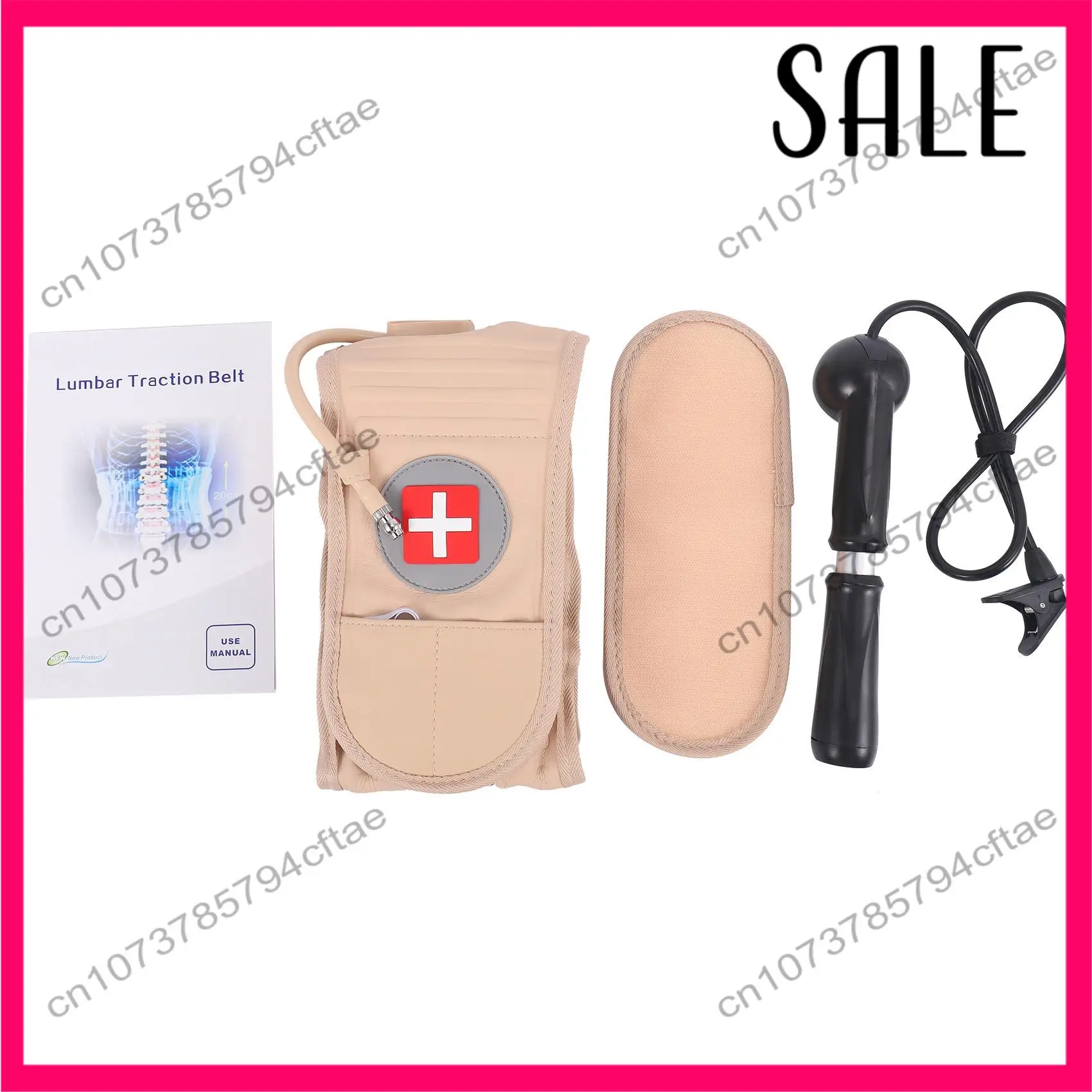 

-A12R Lumbar Spinal-Air Decompression Back Belt Air Traction Waist Protector Belt Pain Lower Lumbar Support Fit For 29 Inches -4