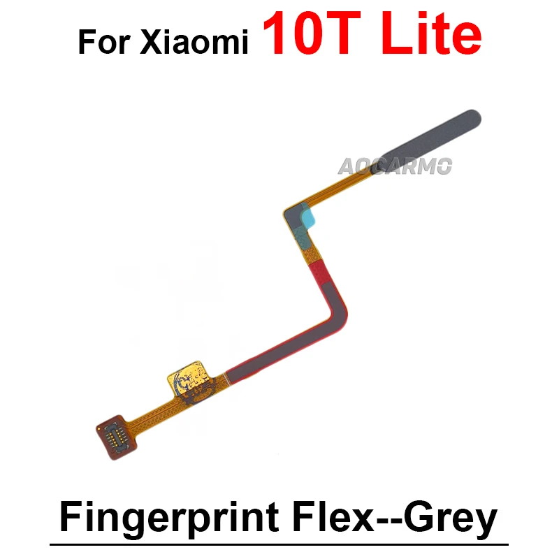 Blue Grey Green For Xiaomi 10T / 10t Lite Home Button Touch ID Fingerprint Sensor Flex Cable Repair Parts