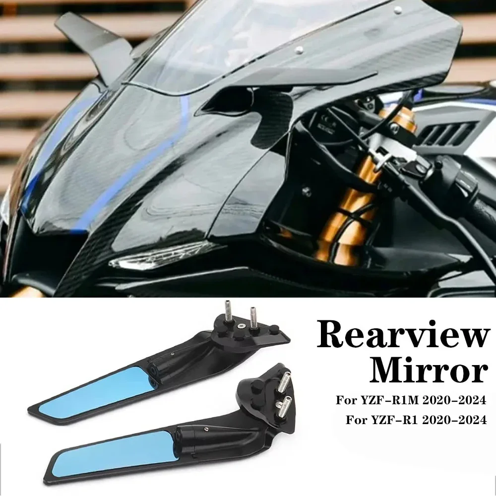 

Rearview Mirror For Yamaha YZF R1 2020-2024 YZF R1M 2020-2024 Stealth Sport Winglet Mirror Kits Adjustable Stealth