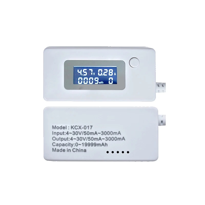 LCD Micro USB Charger Battery Capacity Voltage Current Tester Meter Detector +Load Resistor 2A/1A with Switch