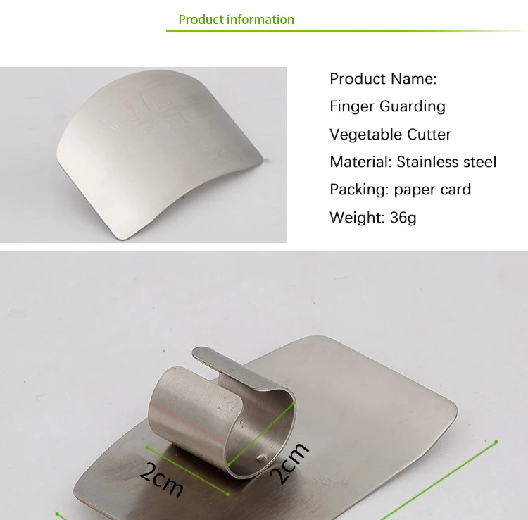 Mini Finger Guard Protect Finger Hand Cut Hand Protector coltello Cut Finger Protection Tool gadget per utensili da cucina in acciaio inossidabile