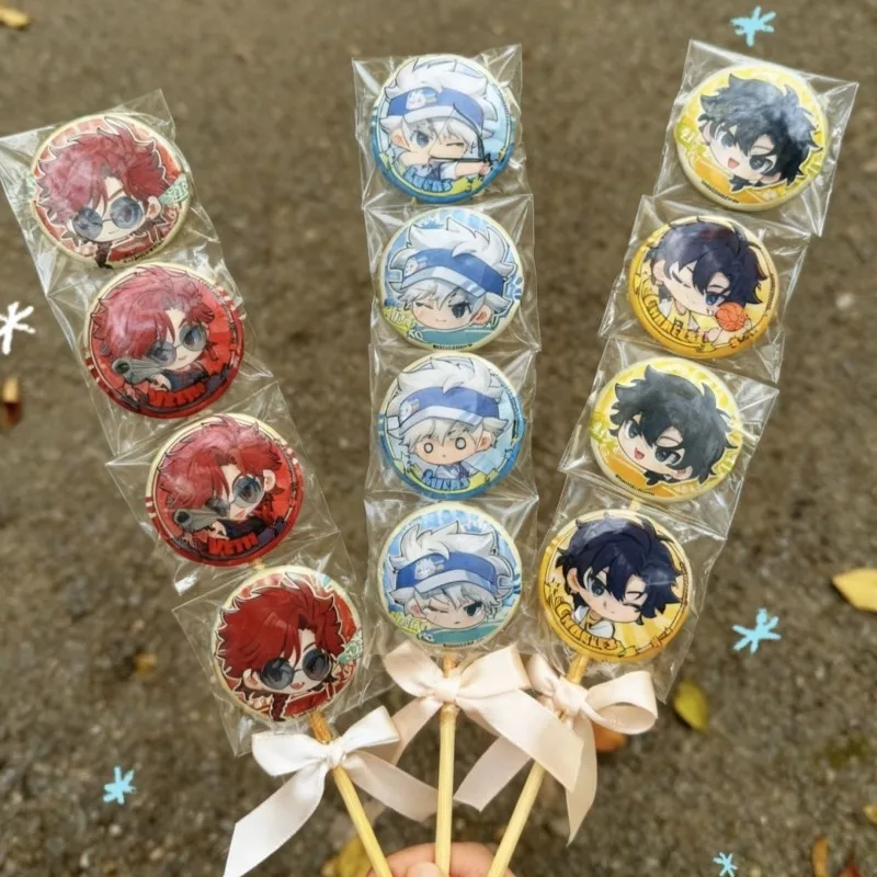 

Link Click BadgeCharles Lucas Anime Peripheral Cute Creativity Sports Games Battle Series Mini Badge A Set of Four New Gifts