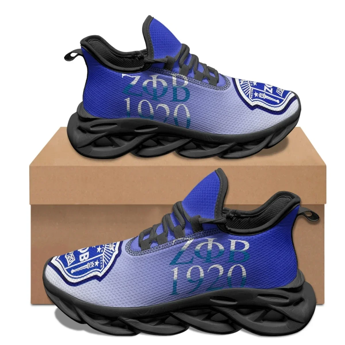 

Zeta Phi Beta Breathable Mesh Lace Up Sneakers Student Summer Non-Slip Flat Running Shoes Lightweight Vulcanized Shoes Footwear