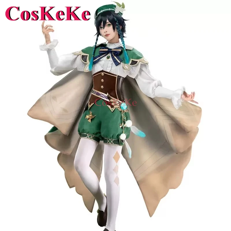 CosKeKe Venti juego Genshin Impact disfraces Cosplay moda encantadoras uniformes para batalla hombres fiesta de Halloween ropa de juego de rol S-XXL