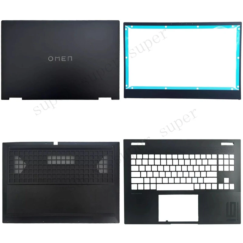 S+   New For HP OMEN 16 16-WF 16-U 16-WD TPN-C167 LCD Back Cover/Palmrest/Bottom Case