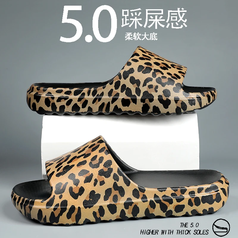 

Trendy EVA Slippers Closed Toe Couple Style Cloud Feel Thick Sole Non-slip Wear-resistant Indoor Outdoor Slippers