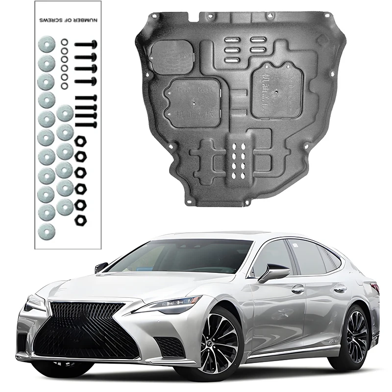 

For Lexus ES260 2021-2023 2.5L 2022 Engine Guard Board Splash Shield Mud Fender Plate Cover Black Car Mudflap Mudapron Mudguard