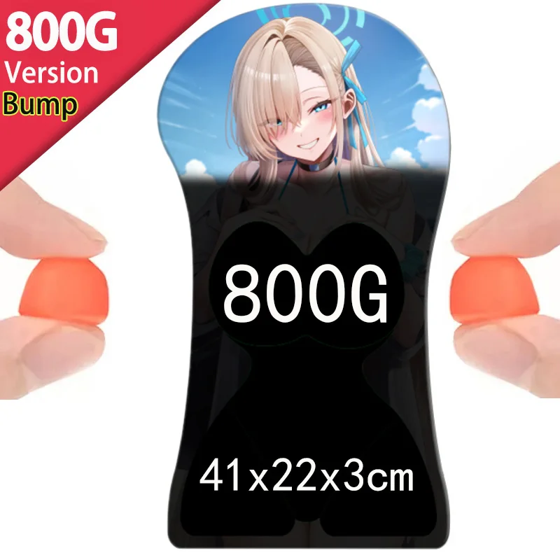 3D Whole Bodye Big Breast Mouse Pad Custom Sexy Cute Manga Pad with Wrist Oppai Nude Nipples Silicone Boobies Logo Gaming Mat