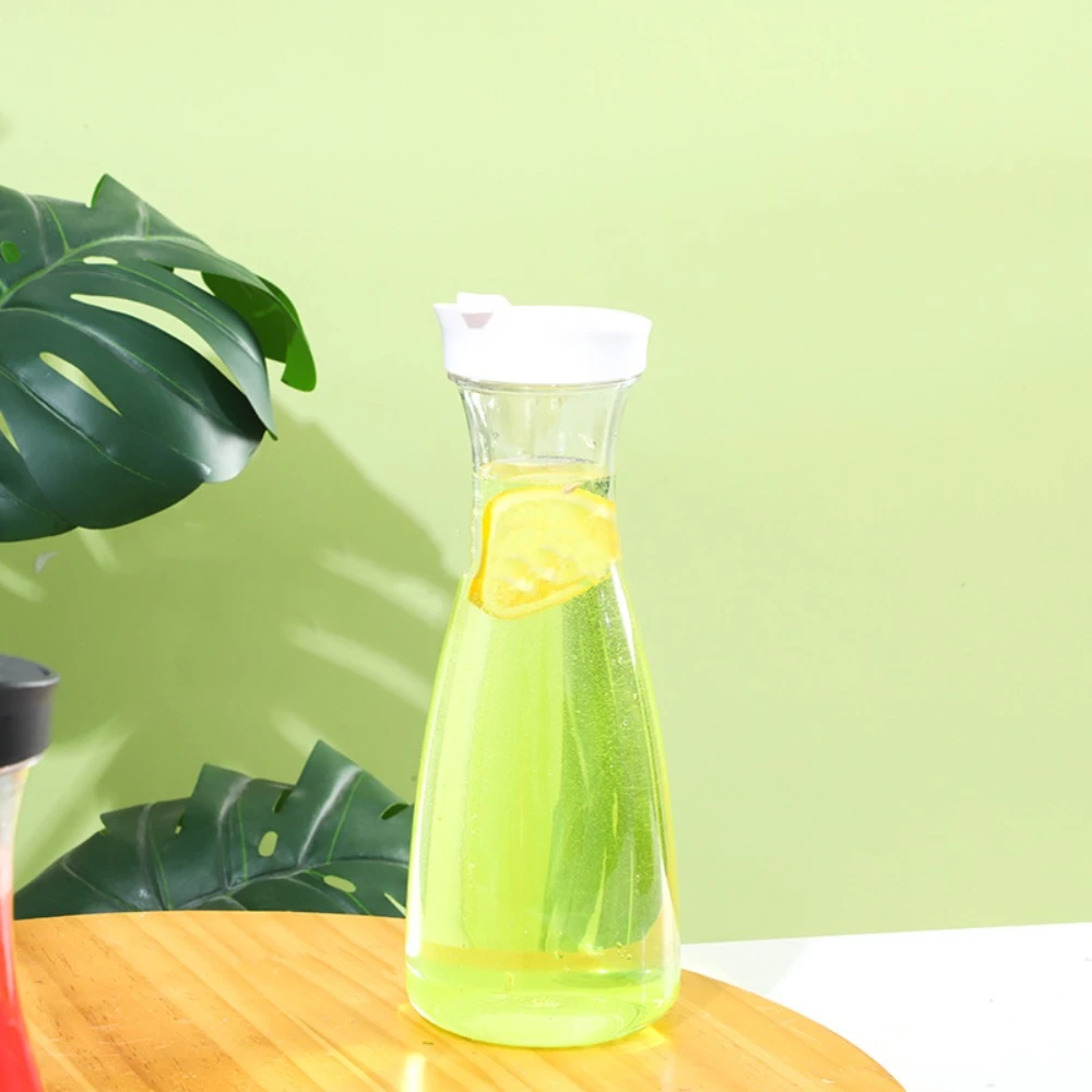 New 32OZ 1000ML Juice Carafe Square Plastic Drink Pitchers with Lid Large Juice Container Pantry Storage