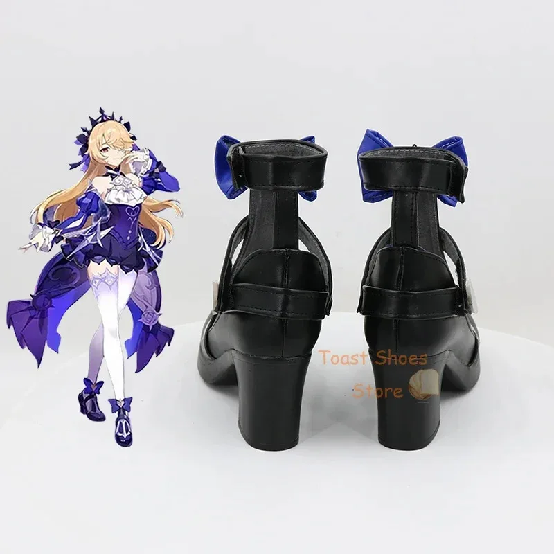 

qq 123Cosplay anime game for kids Halloween party cosplay costume prop genshinimpact Fischl new skin shoes