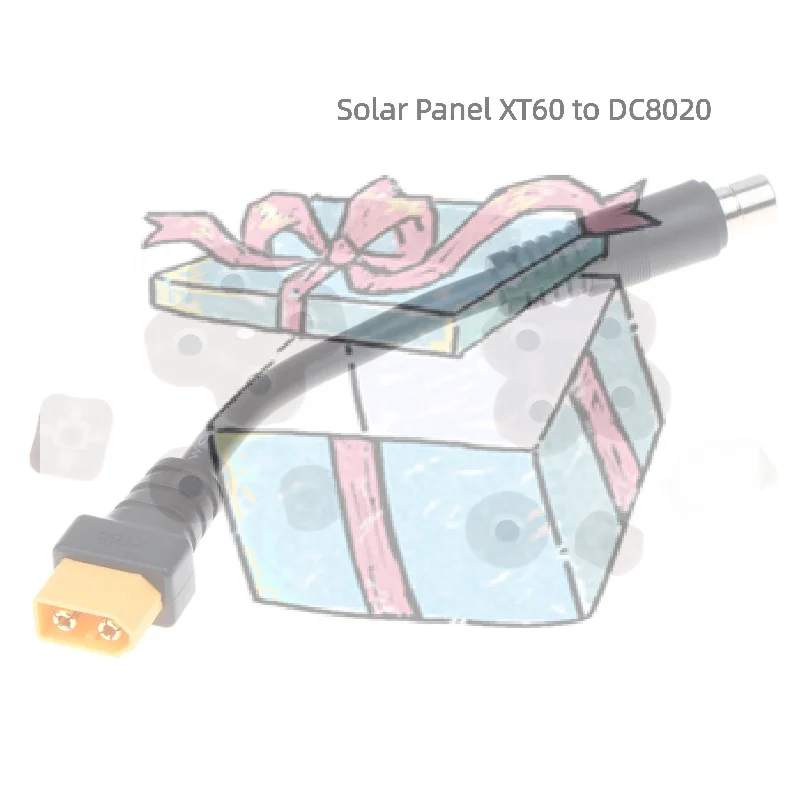 【CCA】XT60 To 8mm Adapter Cable 16AWG XT60 To DC8020 Connectors Cable For Efficient Solar Charging And Power Transfer