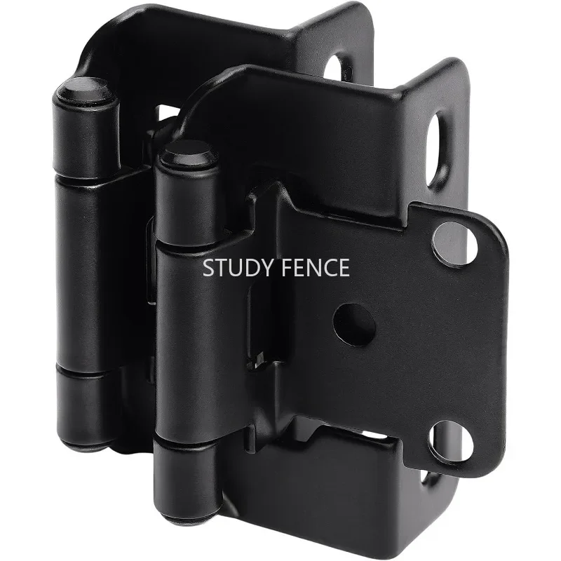 10/20PCS Silvery/Black Metal Cabinet Hinges Semi Concealed Spring Hinges for Kitchen Cupboard Door Cabinet Hardware Hinge