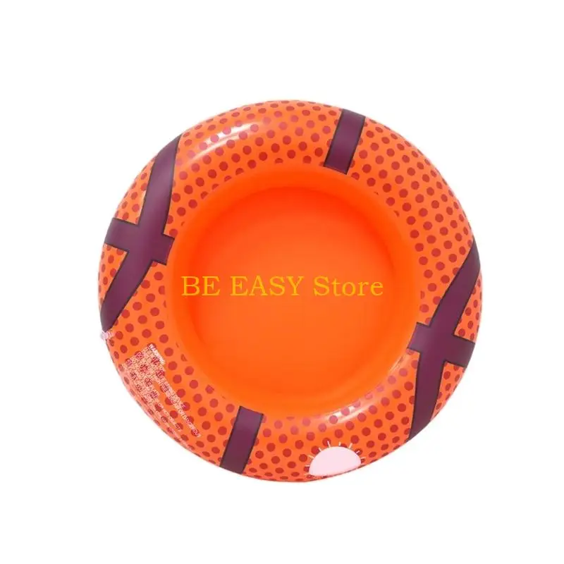 E28F Inflatable Pool Tray Football Baseball Basketball for Holding Party Drink