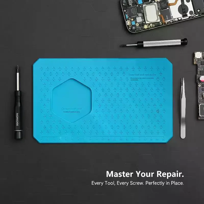 Mini Anti-slip Mat Cell Phone LCD Screen Repair Pad with Camera Protection Good No Deformation Phone Tools