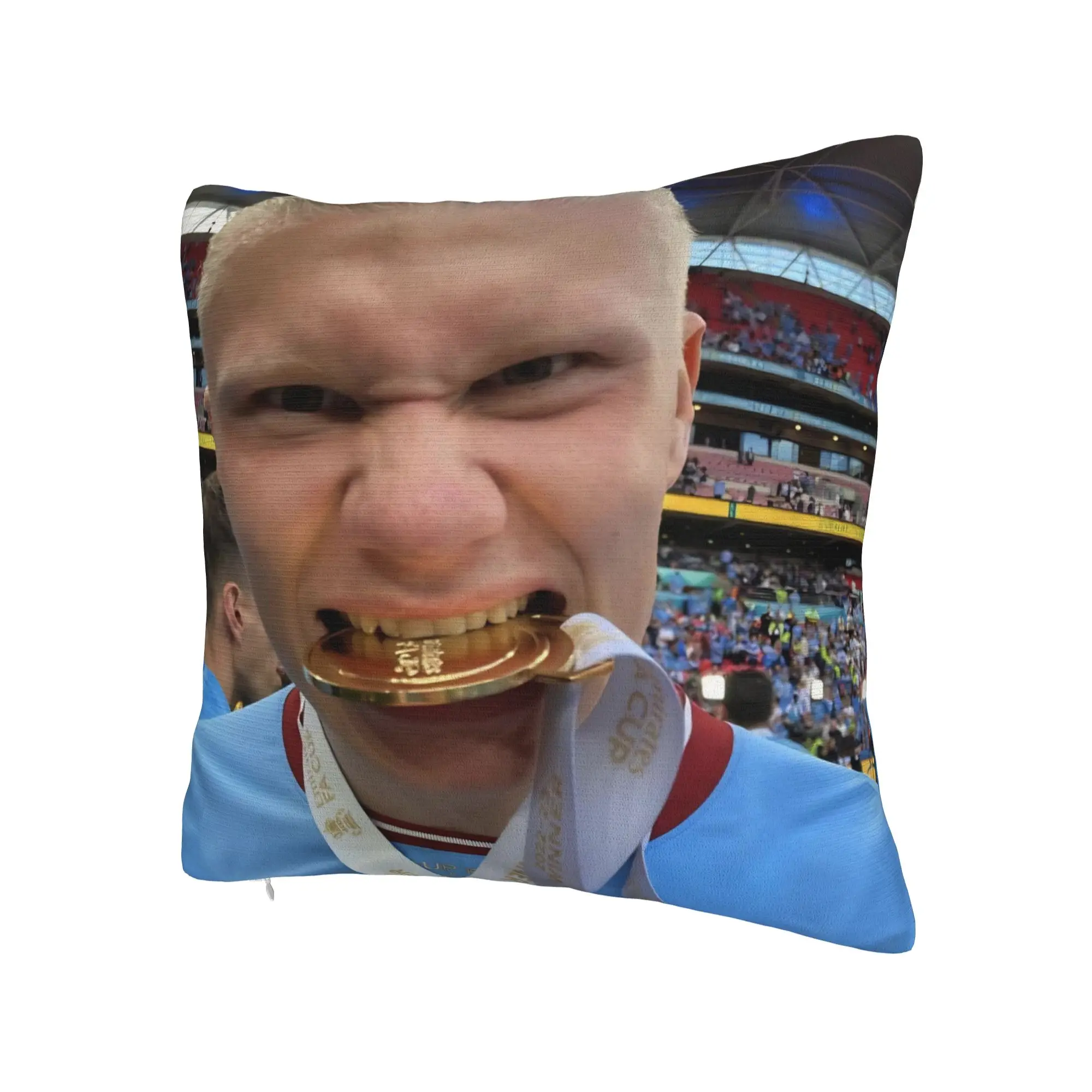 Haalands  Pillow Covers Accessories Printing Cushion Cover Decorations Football Throw Pillow Case Cover Home Multi Size