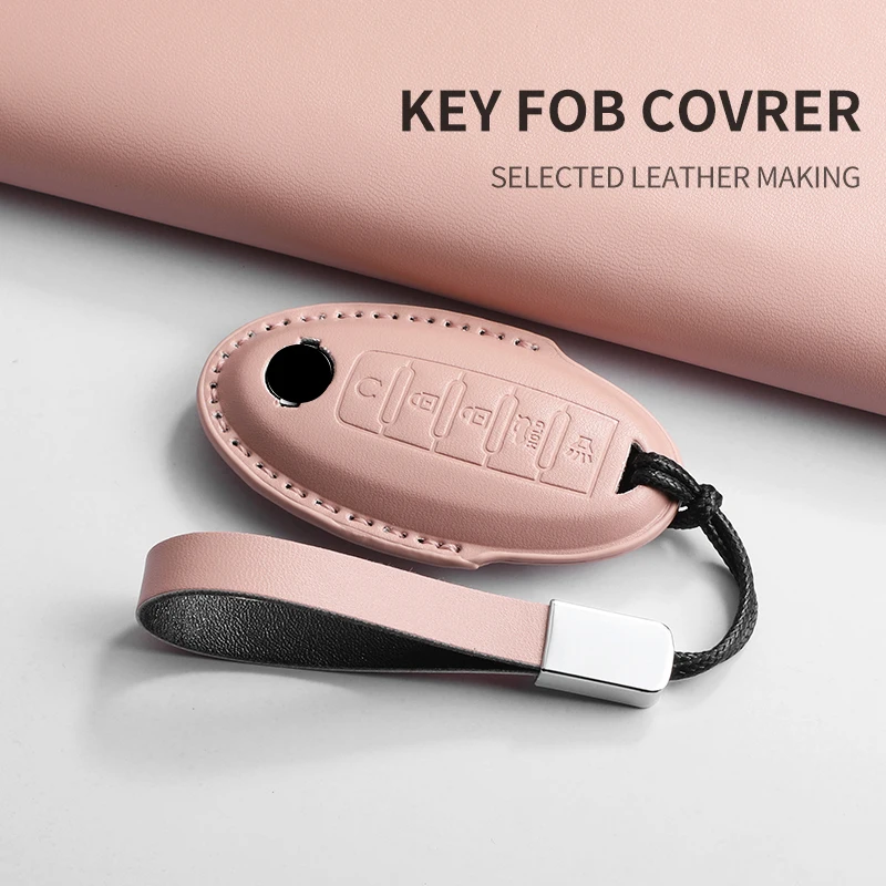 5 Buttons Car Key Case Cover For Nissan Rouge Maxima Altima Sentra Murano Qashqai Car Remote Key Case Cover Keychain Accessories