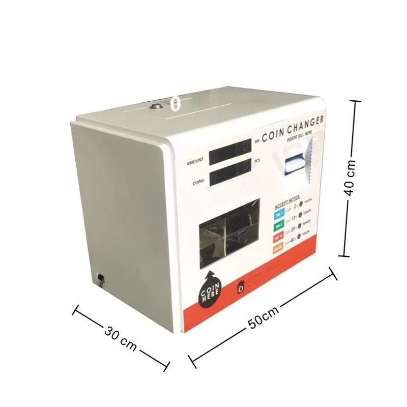 Customized Vending Machine for Coin and Bill Change Currency Exchange Banknote Changer Product in laundry