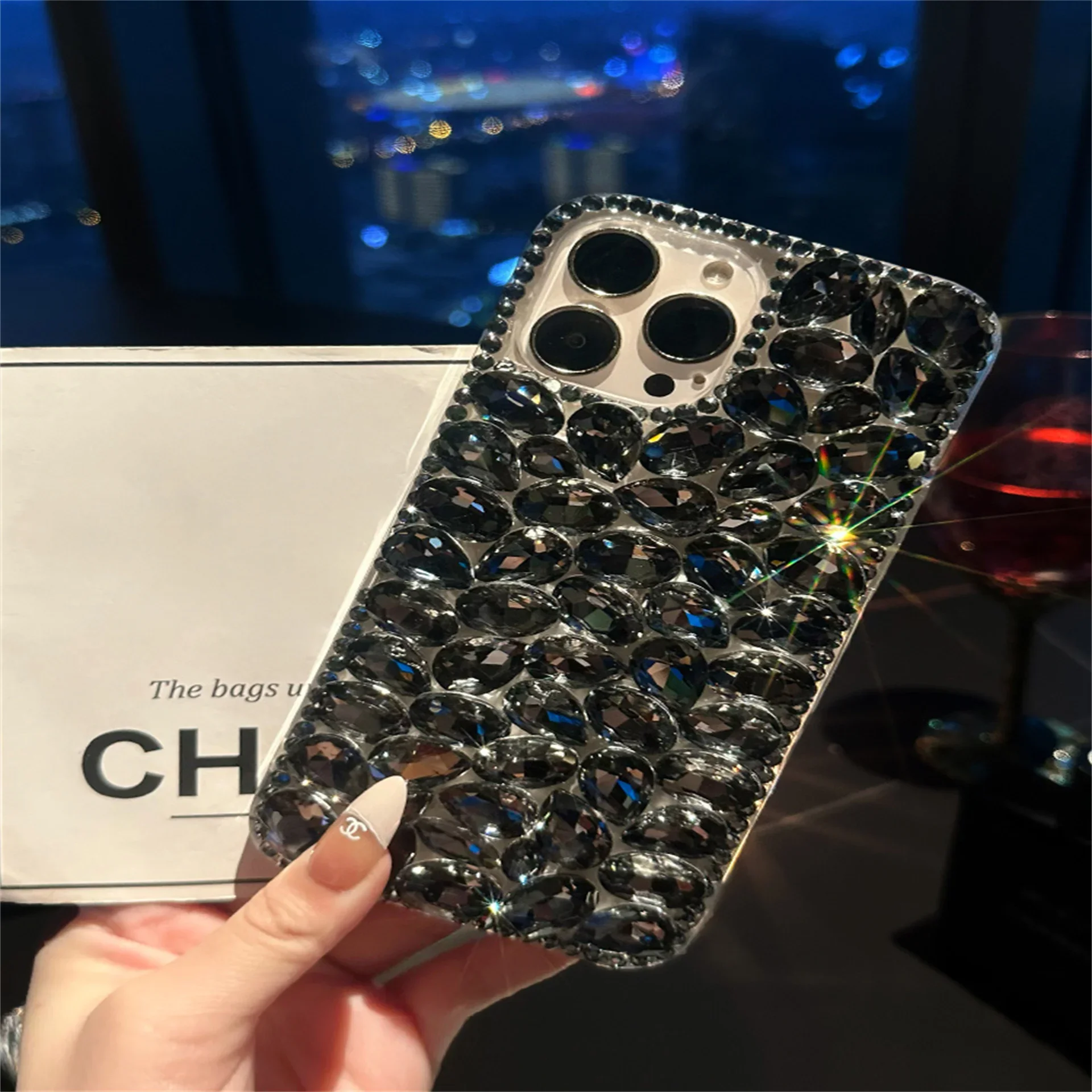 Luxury Glitter Diamond Rhinestone Bling Phone Case, Cover for Samsung S23, S22, S26, S25, S24 Plus, Ultra Fe, Note 20, Note 10