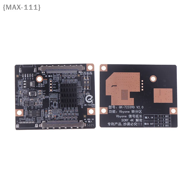 

【F2-MAX111】QK-72339D V2.0 Обновленная версия решает проблему разделения экрана 4K LCD. Адаптерная плата QK-72339D 4K-4K.