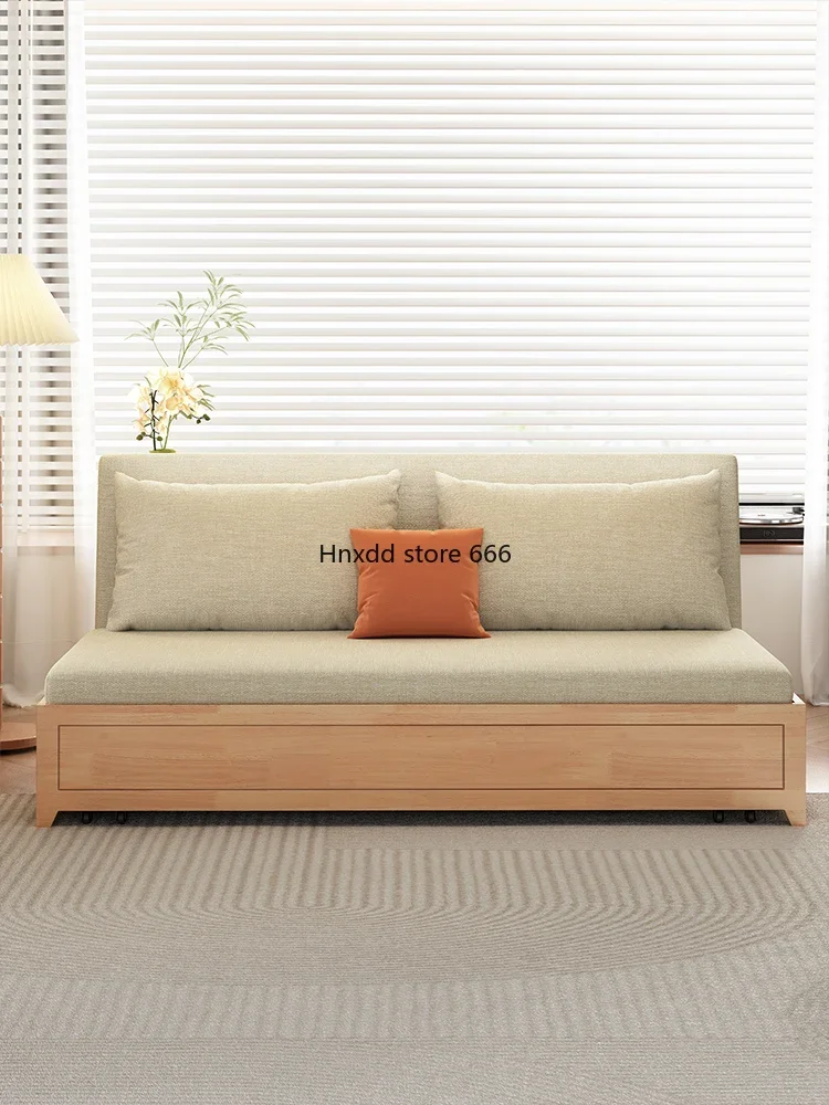 2024 new small apartment study single double storage sofa