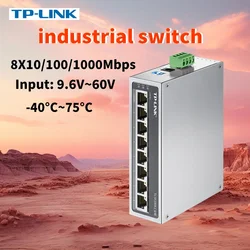 TP-LINK TL-SG2008 Gigabit industrial 8-port industrial Ethernet switch 8GE DIP 1000Mbps enterprise network splitter Hub