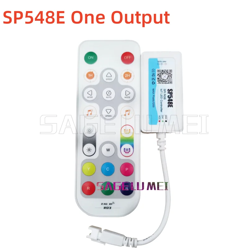 SP511E DC5V-24V 12V  LED Pixel RGB  Controller Light WIFI Music Voice Phone APP  For WS2812 SK6812 WS2811 Addressable LED Tape
